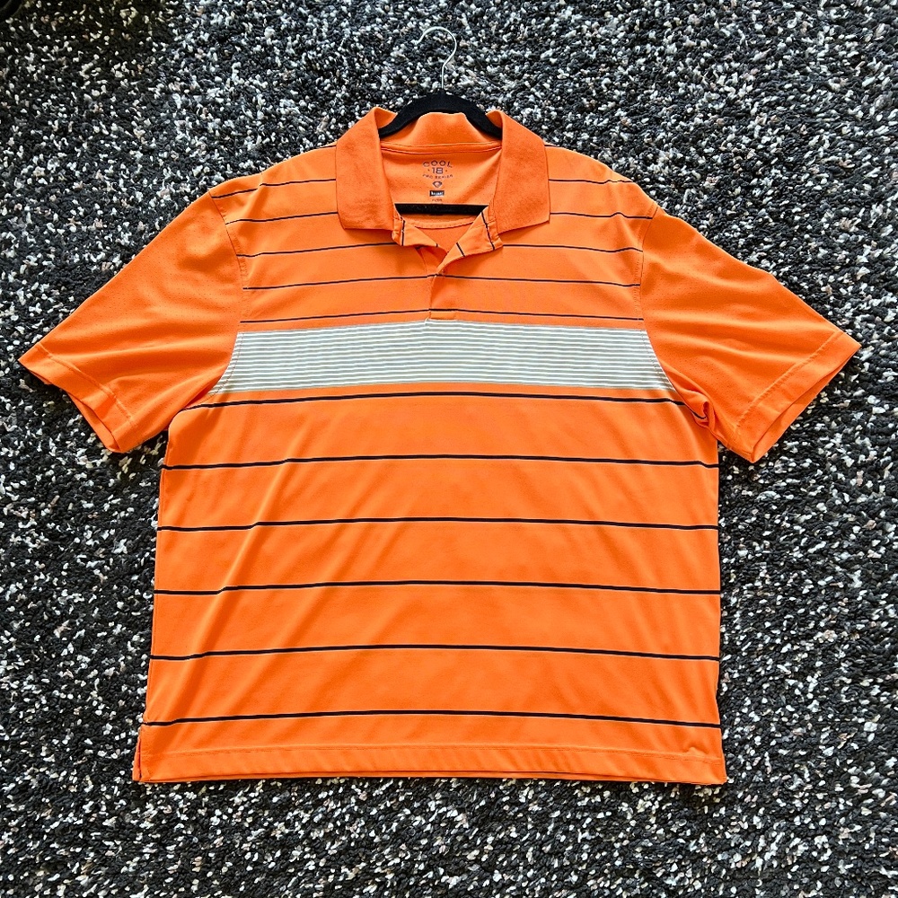 Haggar Golf Cool 18 Pro Series XXL Men’s Orange Polo